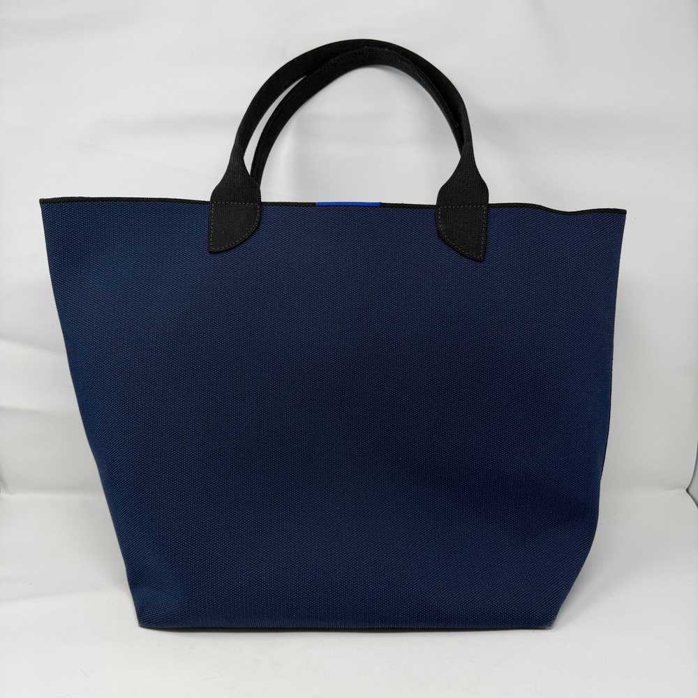 Rothy's The Classic Tote Bag Navy Blue Knit Sustainable Women Large